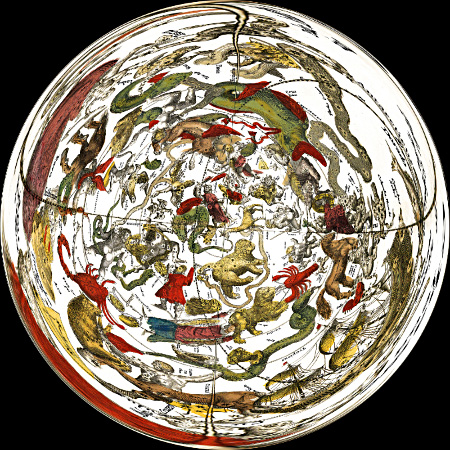 Cellariusの星座絵 「天の北極中心」