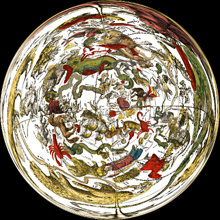 Cellariusの星座絵 「天の南極中心」
